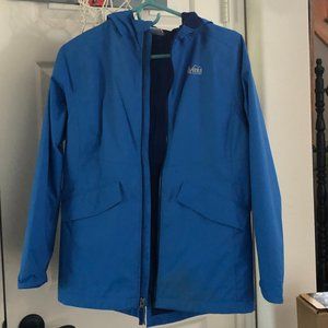 REI Blue Raincoat